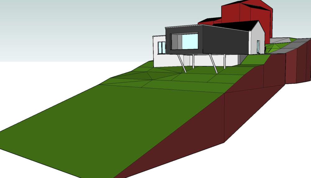 extension sur pilotis